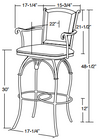 mocha barstool