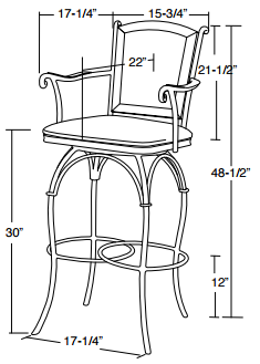 mocha barstool